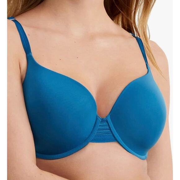 Le Mystere Second Skin Back Smoother T Shirt Bra Size 32G Ink Blue NEW MSRP $68 - Picture 1 of 12